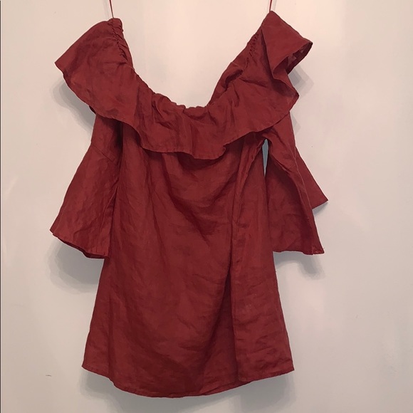 Cupio Tops - off the shoulder flowy top